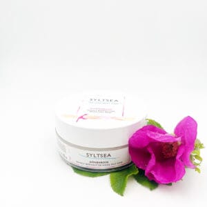 <strong>DÜNENROSE  </strong><br>Meersalz, Kokosöl, Körperbutter